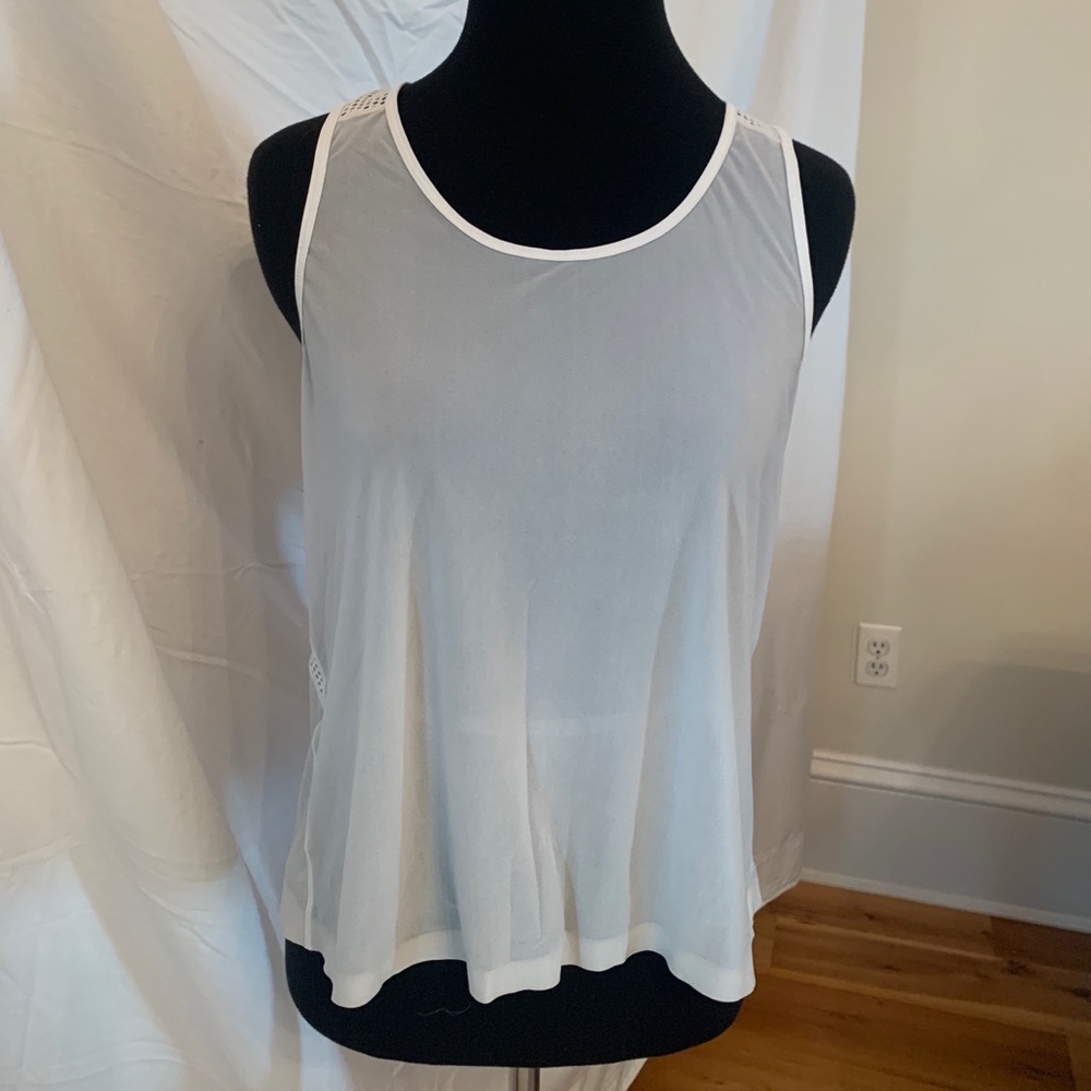 Lululemon Sheer White tank